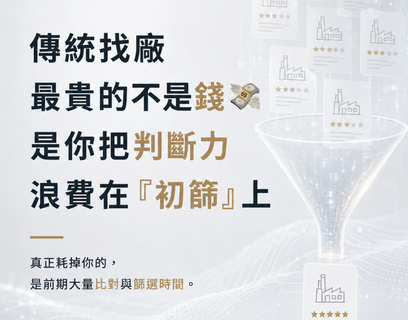 自己找工廠 vs Accio AI 採購：差在哪？省下的時間與盲點一次說清楚