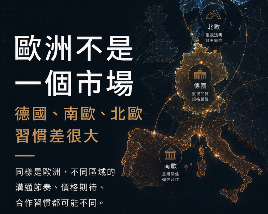 歐洲 B2B 買家採購習慣全解析：台灣外銷業者必懂的 7 個關鍵差異