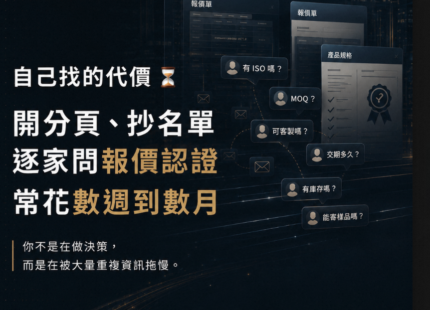 自己找工廠 vs Accio AI 採購：差在哪？省下的時間與盲點一次說清楚