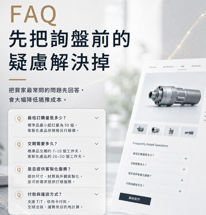 B2B 產品頁怎麼設計才有詢盤?7 個必備區塊與實例解析