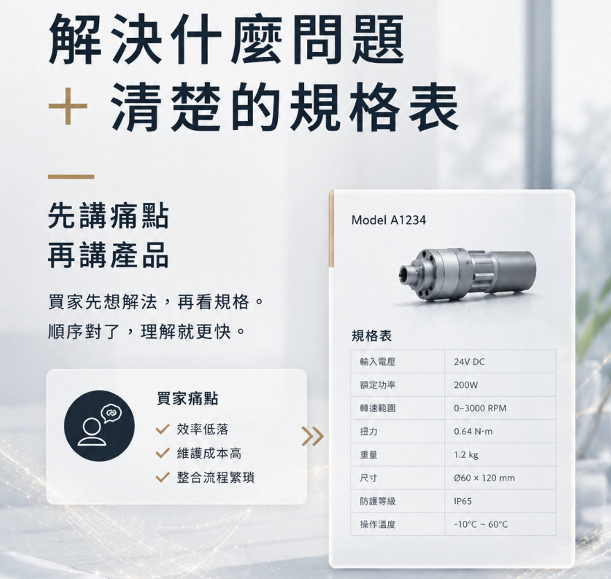 B2B 產品頁怎麼設計才有詢盤?7 個必備區塊與實例解析