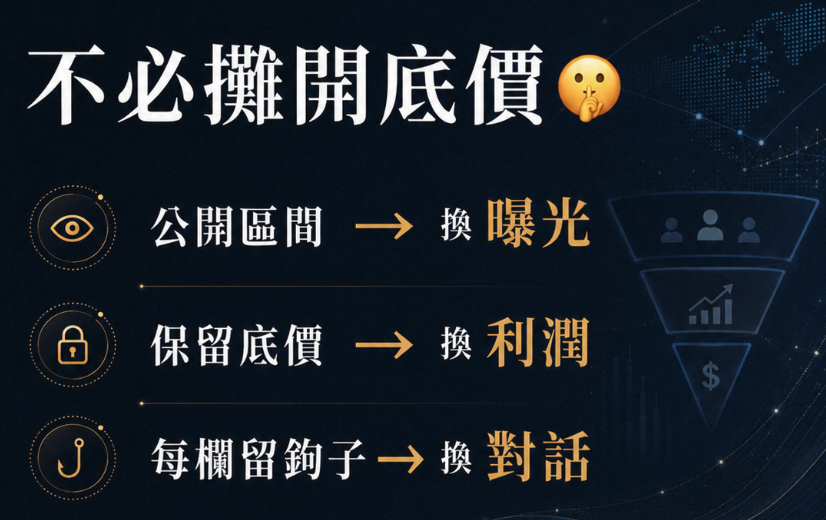 AI 議價時代的報價策略:別讓「請洽詢」害你直接出局,3 步驟把價格資訊變成接單武器