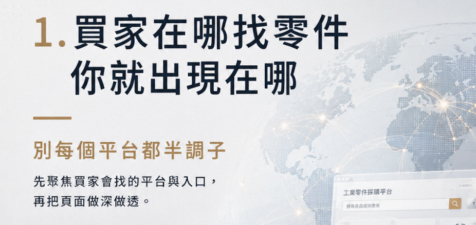機械零組件跨境電商怎麼做？打進歐美工業買家的 7 個關鍵步驟