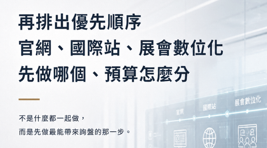手工具廠數位轉型|限額開放一對一策略諮詢,預約即送專屬外銷關鍵字清單